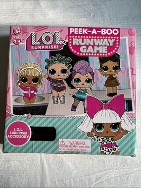 L.O.L. Surprise Peek-A-Boo Runway Game + a free 11” x 15” puzzle (48 pc)